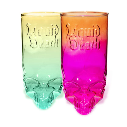 Trophy Skull Glass Tiki Mug