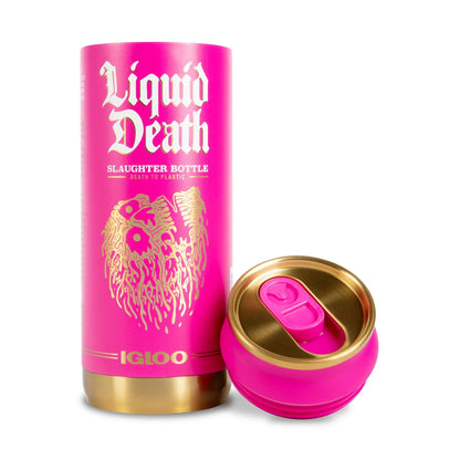 Liquid Death x Igloo Reusable Slaughter Bottle